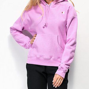 pink champion hoodie